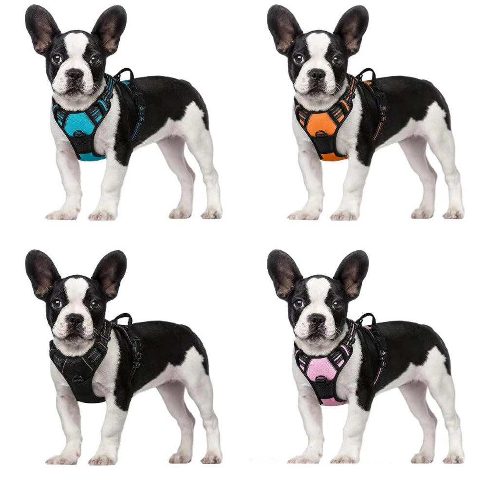 Dog Vest-Style Harness Traction Rope, Pet Harness Traction, Four-Color Optional Polyester Material Dog Harness, Suitable for Medium and Large Dogs, Dog Harness Pet Supplies