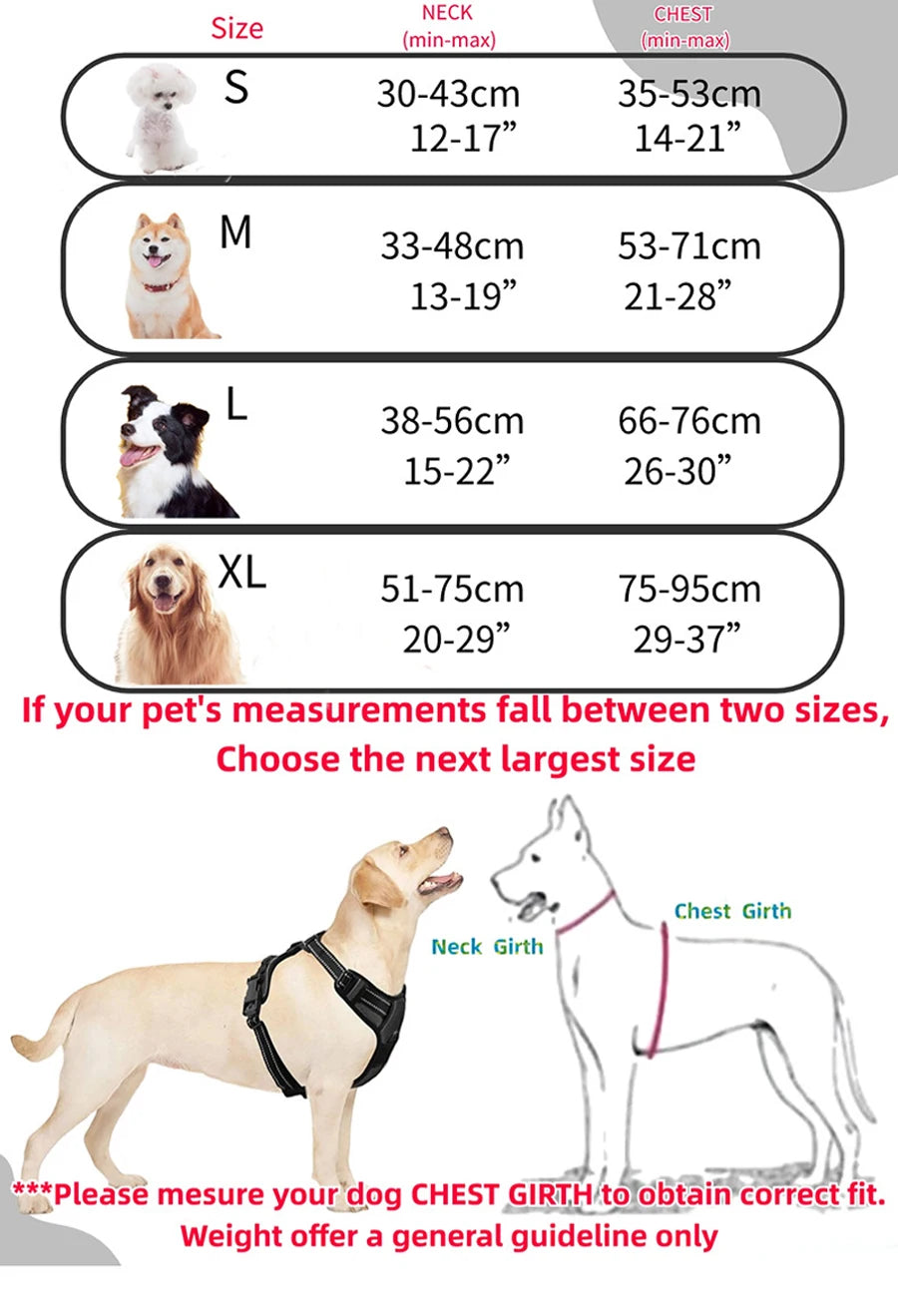 Dog Vest-Style Harness Traction Rope, Pet Harness Traction, Four-Color Optional Polyester Material Dog Harness, Suitable for Medium and Large Dogs, Dog Harness Pet Supplies