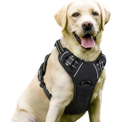 Dog Vest-Style Harness Traction Rope, Pet Harness Traction, Four-Color Optional Polyester Material Dog Harness, Suitable for Medium and Large Dogs, Dog Harness Pet Supplies