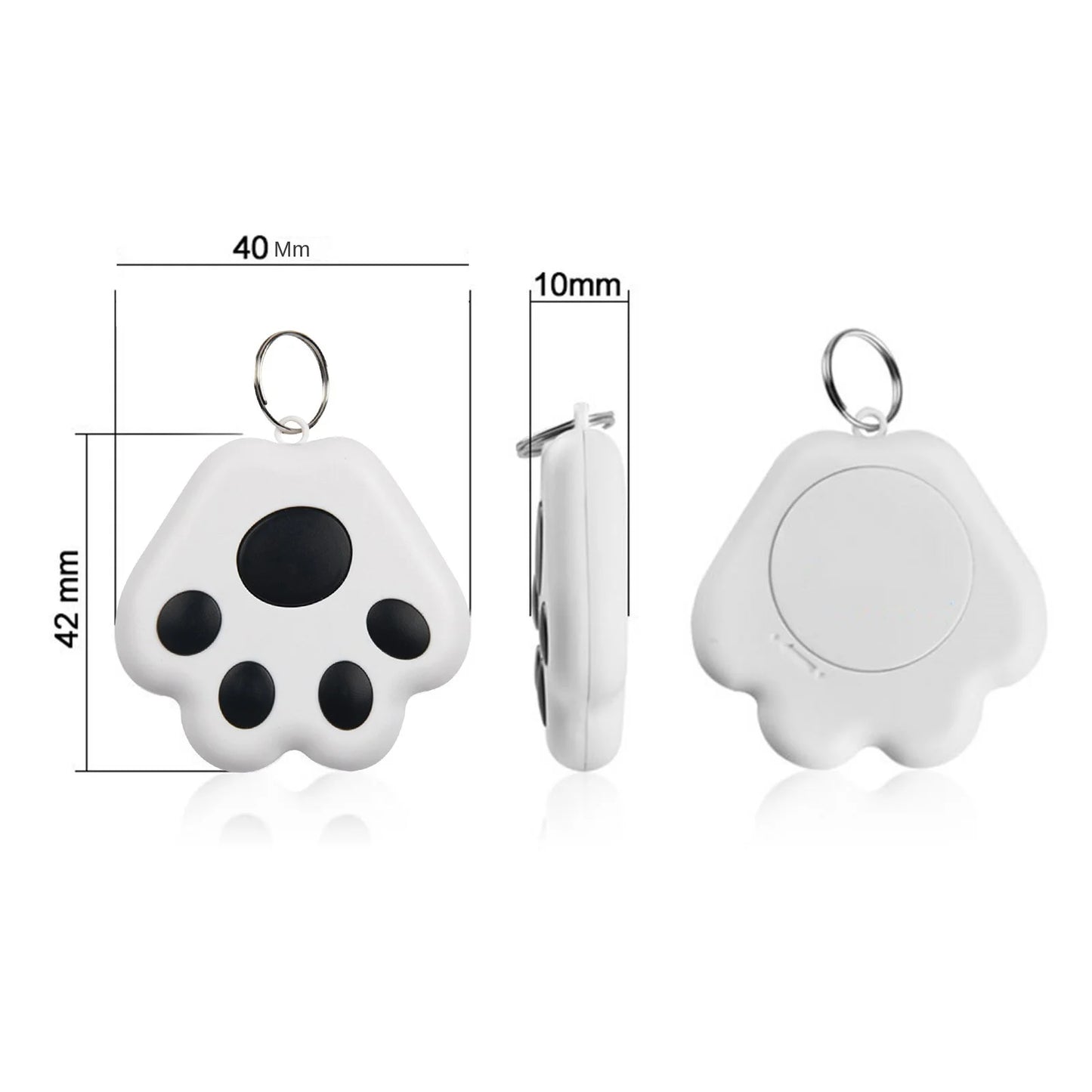 Cat Paw Shape Mini GPS Tracker Bluetooth 5.0 Anti-Lost Device Pet Kids Bag Wallet Tracking for IOS/ Android Smart Finder Locator